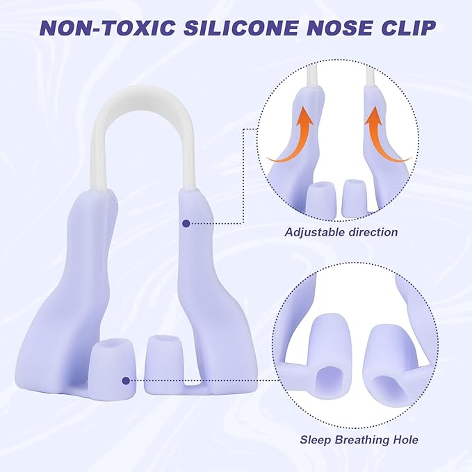 Pince-nez de levage orthopédique رافع لتشكيل الانف، فرد الانف بدون الم لرفع وتشكيل الانف، مصنوع من السيليكون الناعم للنساء والرجال
