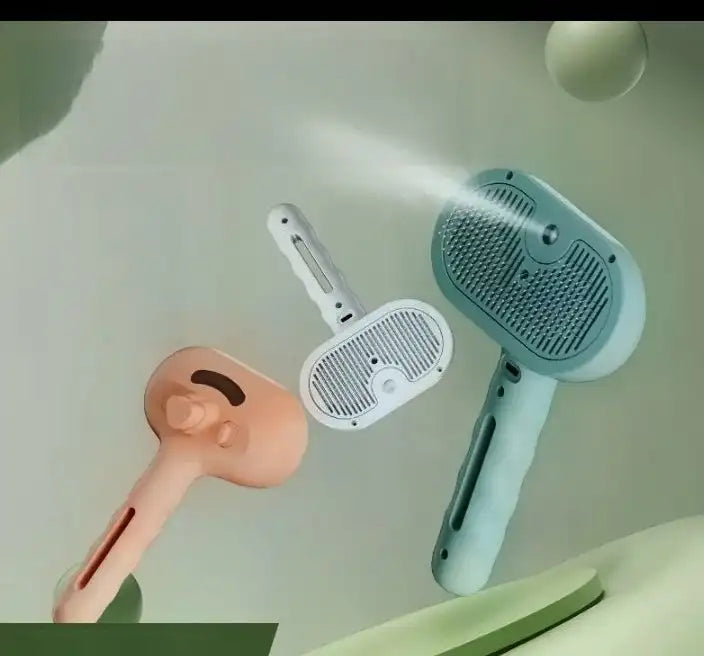 مشط الحيوانات الأليفة الذكي 3 في 1 : بخاخ +ازالة شعر + مساجBrosse à chien à vapeur Brosse à poils de chat électrique à vaporisation Brosse à vapeur pour chien 3 en 1 pour le massage Toilettage des animaux de compagnie -